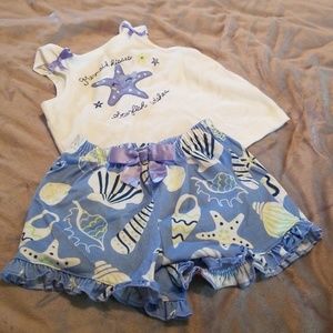 Gymboree 12-18m Nautical Pajama Set